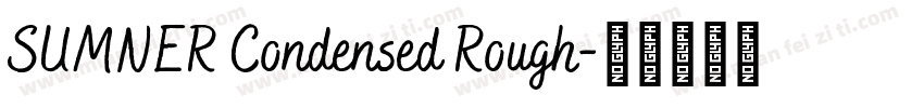 SUMNER Condensed Rough字体转换